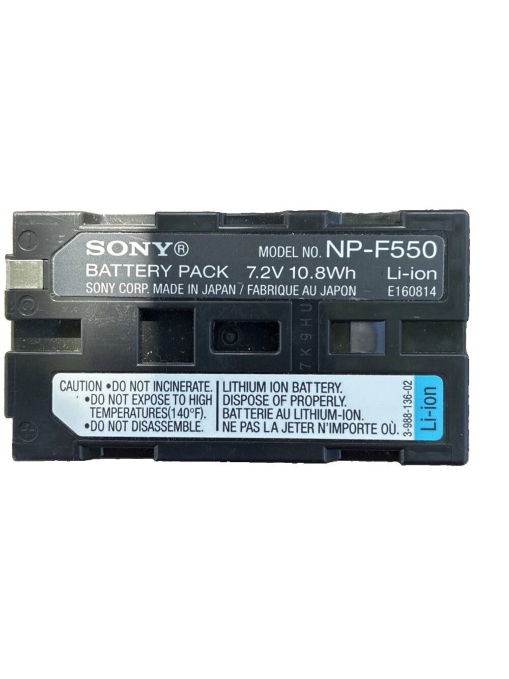 Genuine Sony NP-F550 InfoLithium Battery Handycam Camcorder OEM Original